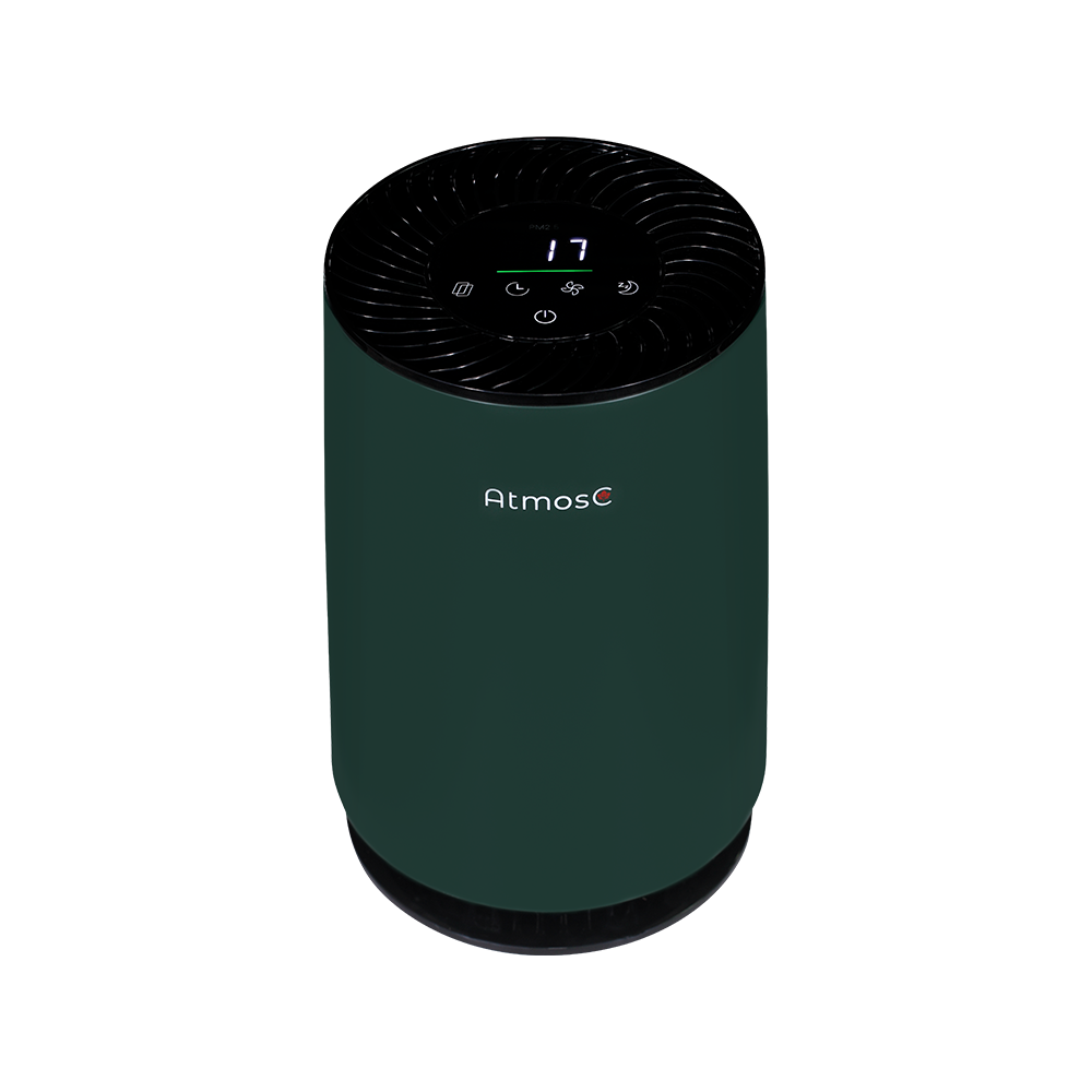 The AtmosC Mini Air Purifier made to destroy pollutants green version
