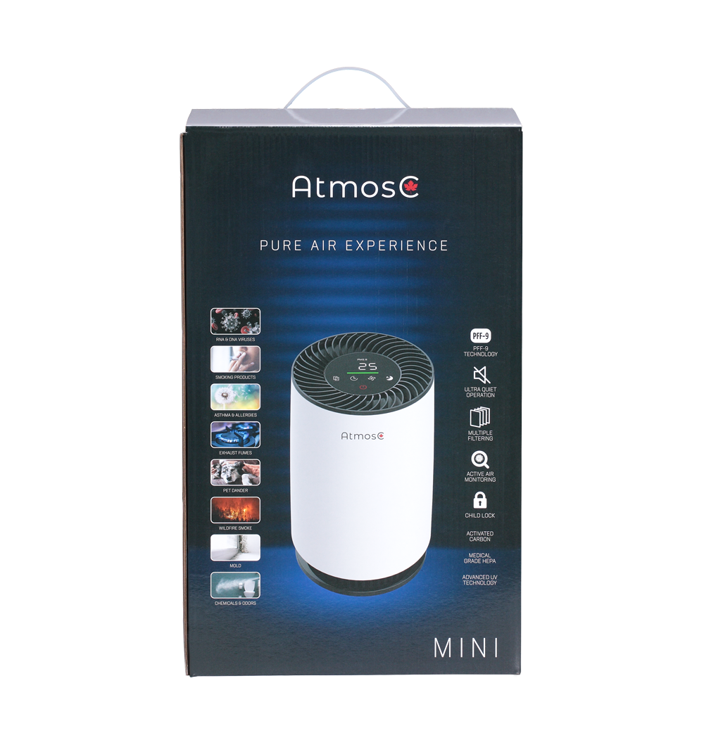The AtmosC Mini Air Purifier made to destroy pollutants